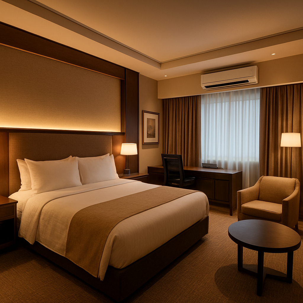 AC Room with Modern Amenities